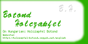 botond holczapfel business card